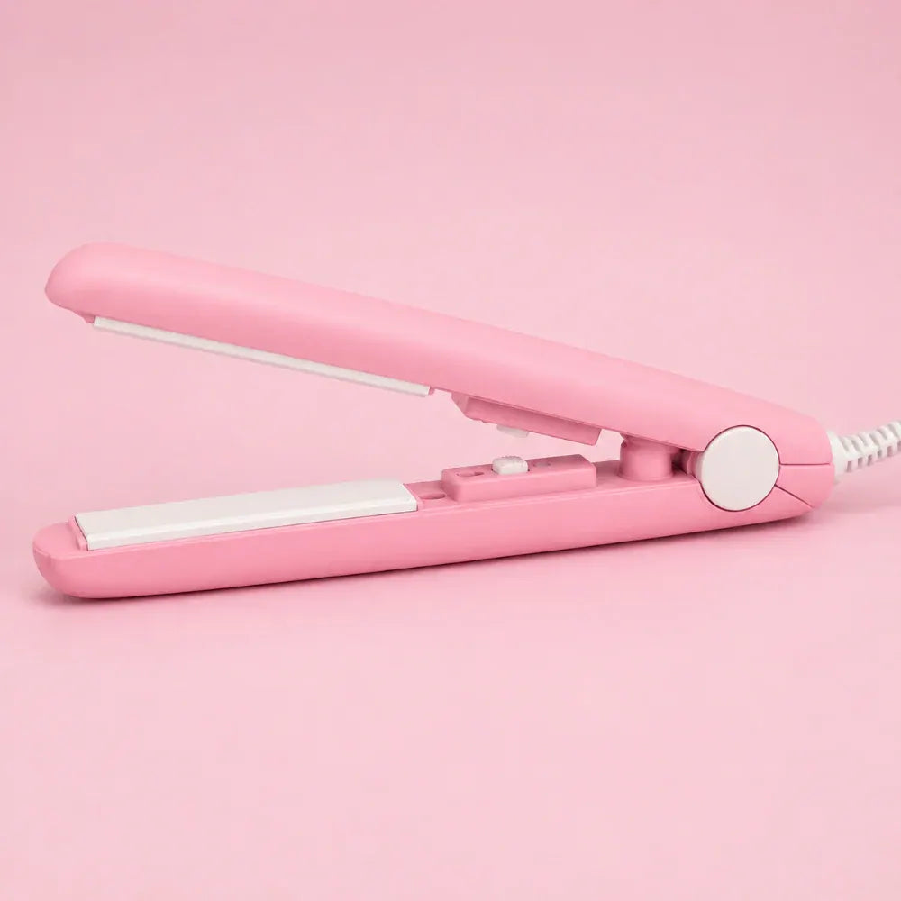 Compact Hair Curling Iron with Off Switch, Portable Mini Heating Design