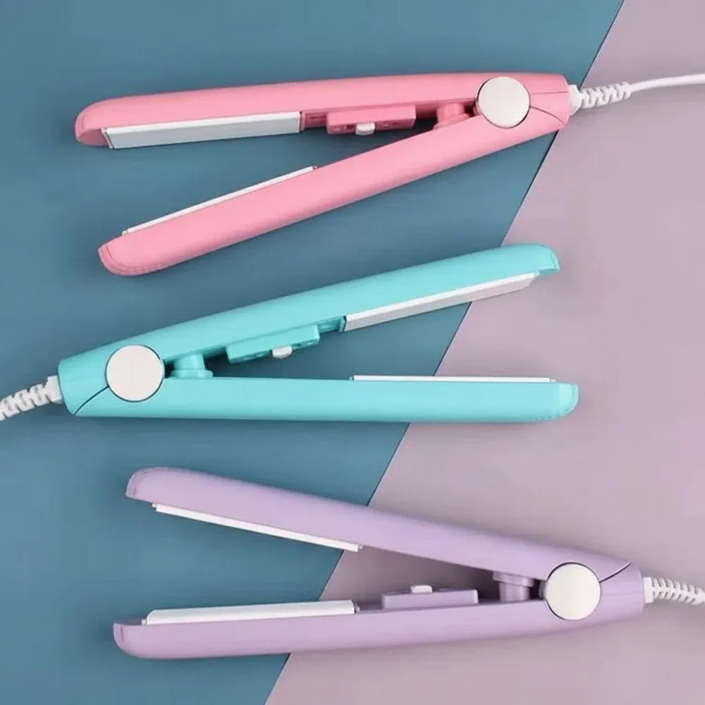 Compact Hair Curling Iron with Off Switch, Portable Mini Heating Design