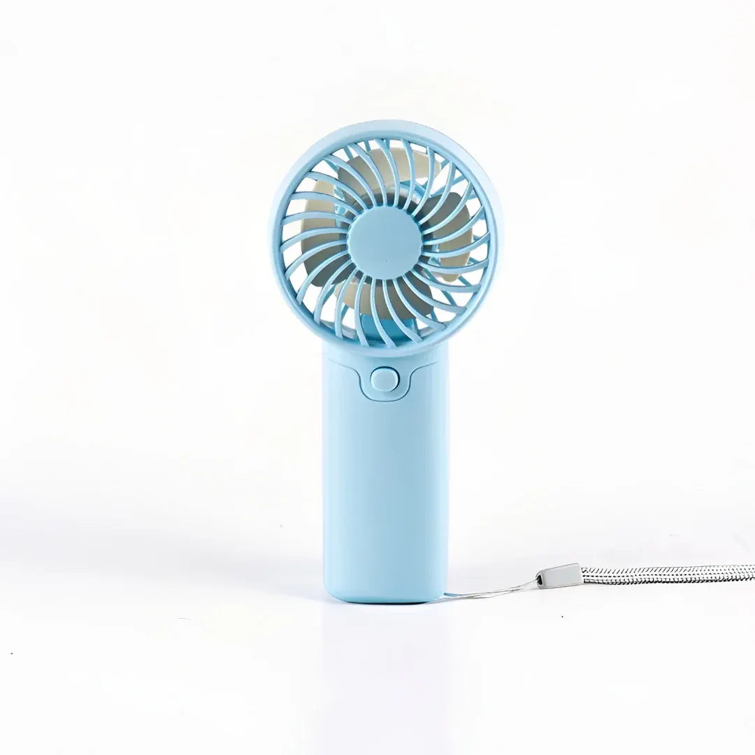Compact Handheld Cooling Fan with Battery Power for Travel