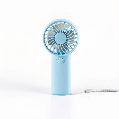 Compact Handheld Cooling Fan with Battery Power for Travel