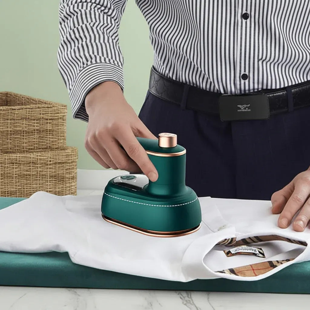 Compact Handheld Portable Travel Steam Iron for Garments