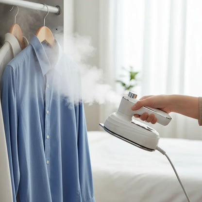 Compact Handheld Portable Travel Steam Iron for Garments