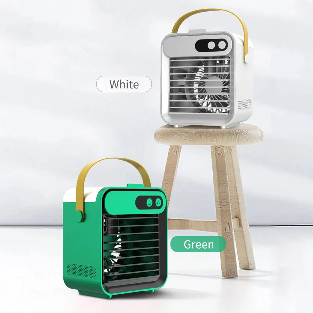Compact Mini Air Cooler Humidifying Portable Cooling Fan