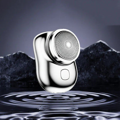 Compact Mini Electric Beard Trimmer with Metal Body