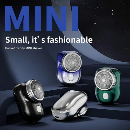 Compact Mini Electric Beard Trimmer with Metal Body