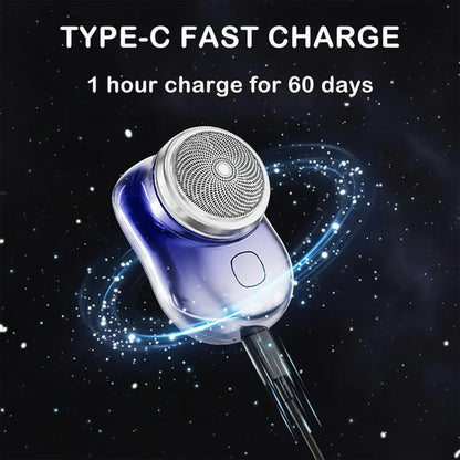 Compact Mini Electric Beard Trimmer with Metal Body