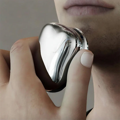 Compact Mini Electric Beard Trimmer with Metal Body