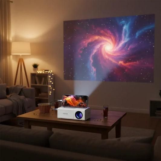 Compact Mini LED Projector 3000 Lumens World Cup Edition