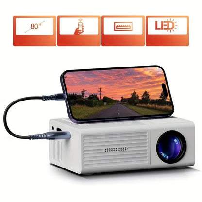 Compact Mini LED Projector 3000 Lumens World Cup Edition