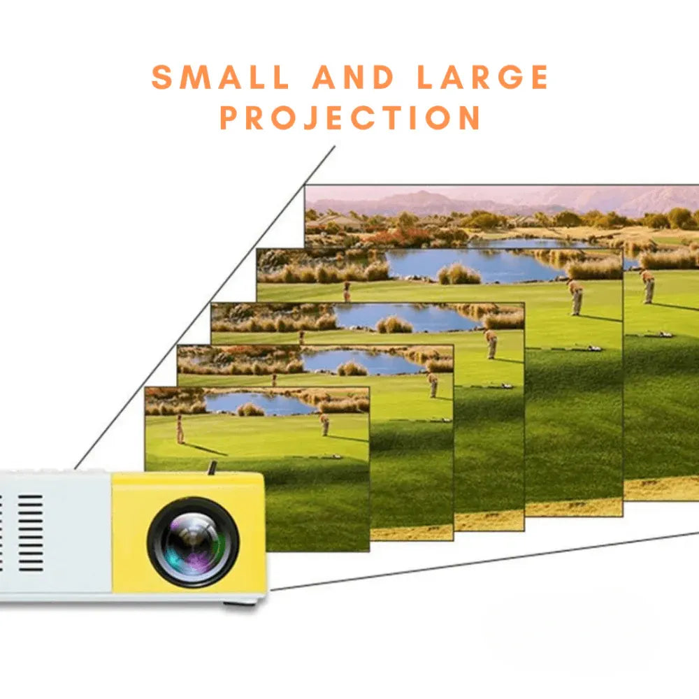 Compact Mini Projector HDMI Portable Outdoor Home Theater Cinema