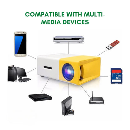 Compact Mini Projector HDMI Portable Outdoor Home Theater Cinema