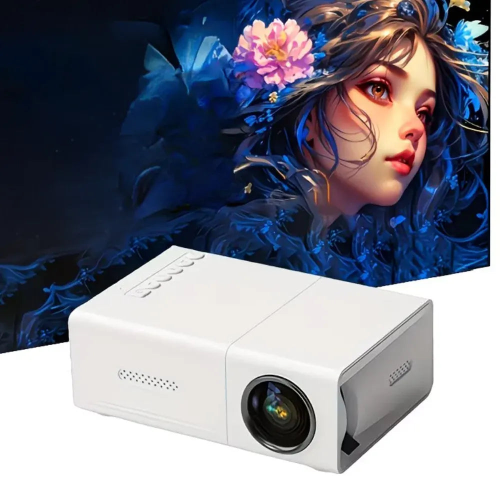 Compact Mini Projector Supports 1080P for Home Theater Use