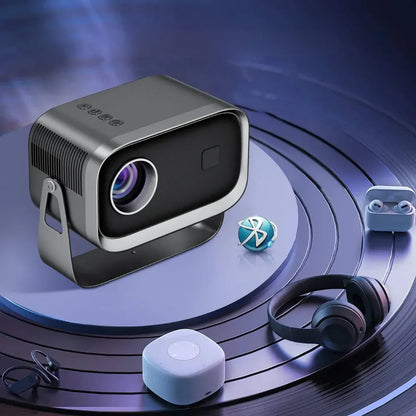 Compact Mini Projector with Bluetooth and WiFi for World Cup Viewing