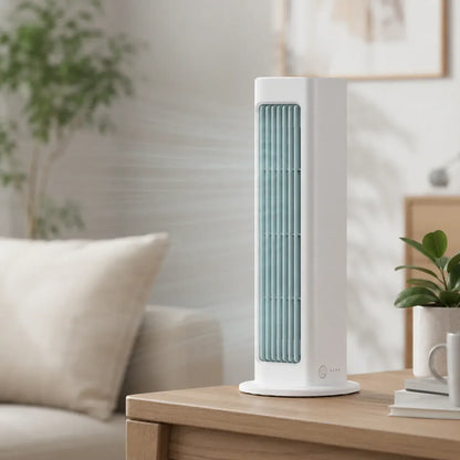 Compact Oscillating Tower Fan Portable Quiet Cooling