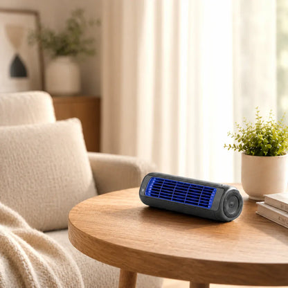 Compact Oscillating Tower Fan Quiet Desktop Cooling