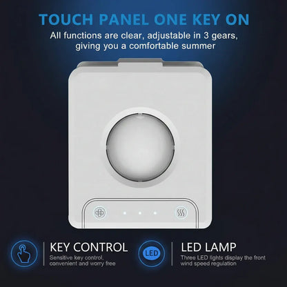 Compact Portable Air Conditioner with Water Tank, Energy Efficient Cooling Unit