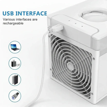 Compact Portable Air Conditioner with Water Tank, Energy Efficient Cooling Unit