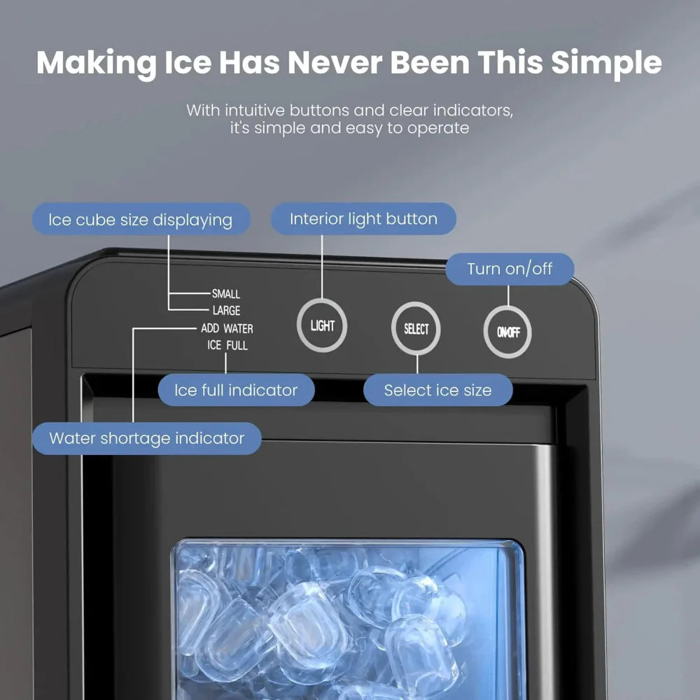 Compact Portable Countertop Ice Maker Machine