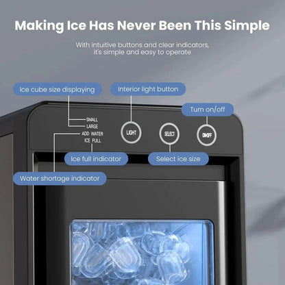Compact Portable Countertop Ice Maker Machine