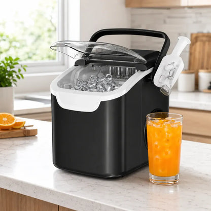 Compact Portable Countertop Ice Maker Machine - Fast Freezing