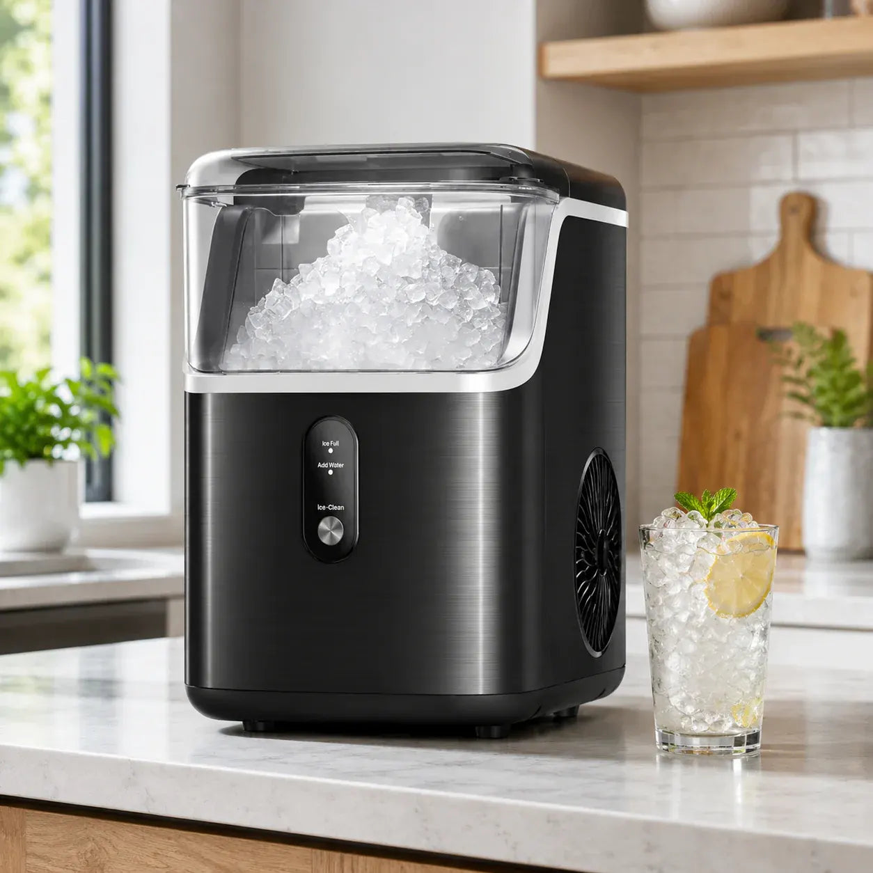 Compact Portable Countertop Nugget Ice Machine