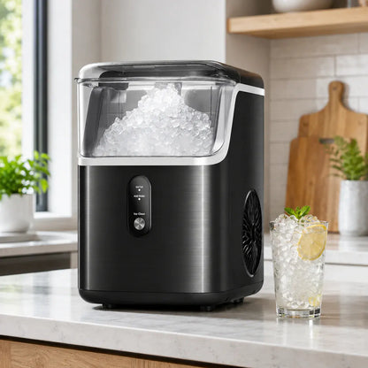 Compact Portable Countertop Nugget Ice Machine