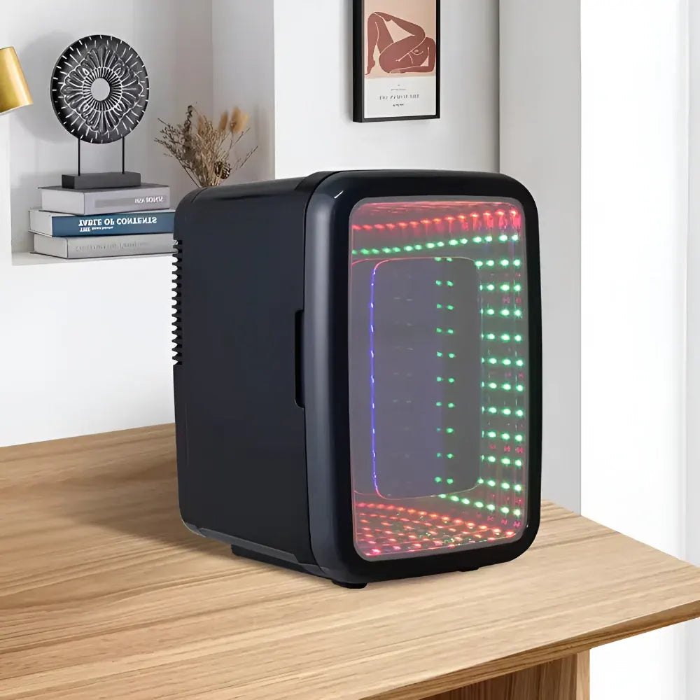 Compact Portable Desktop Beverage Cooler & Mini Fridge Freezer