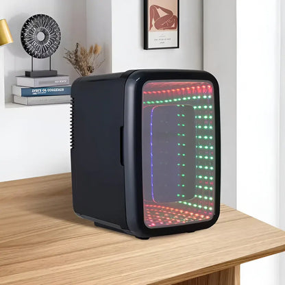 Compact Portable Desktop Beverage Cooler & Mini Fridge Freezer
