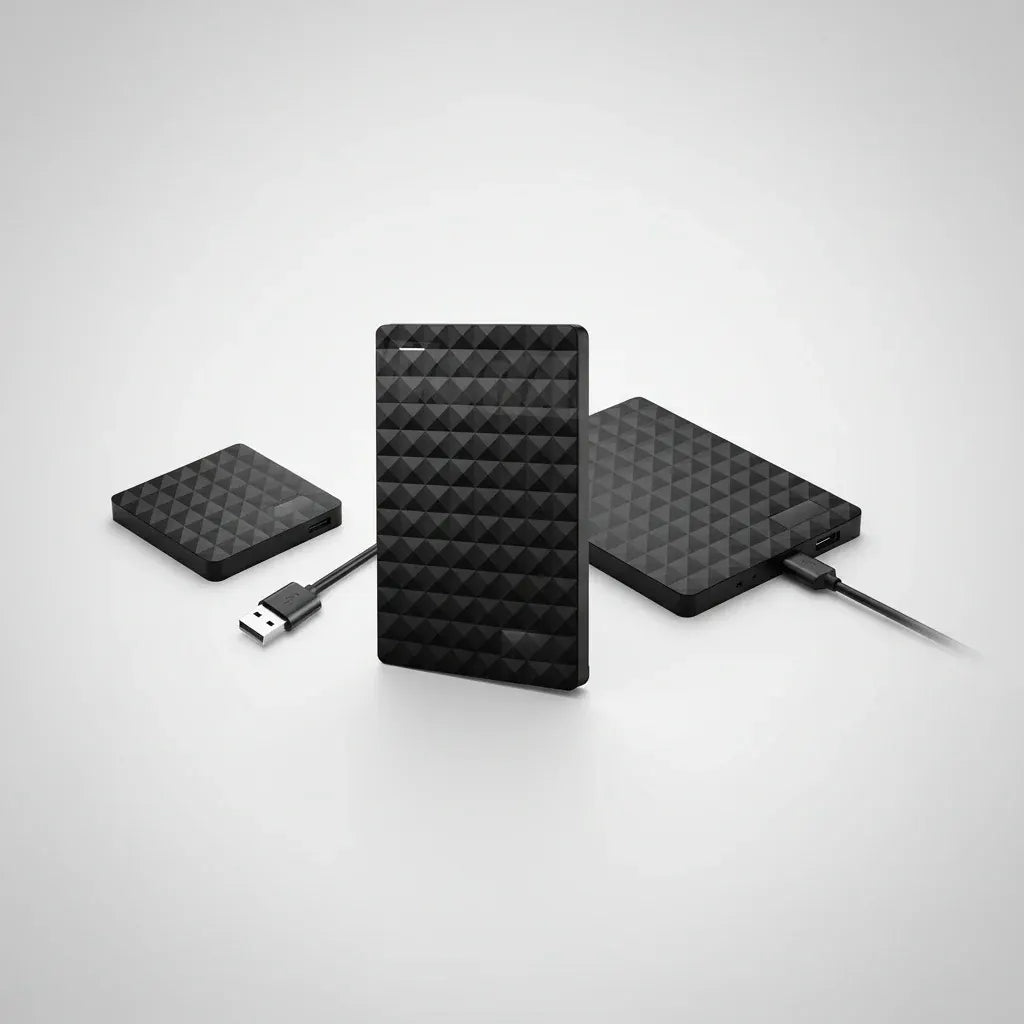 Compact Portable External SSD Hard Drive with USB Interface