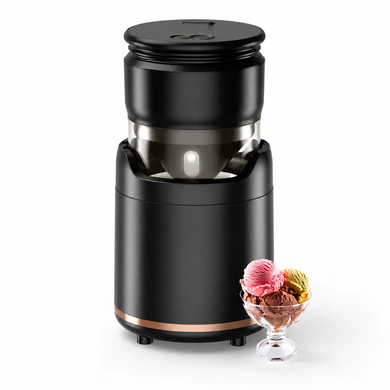 Compact Portable Frozen Yogurt & Ice Cream Machine, Easy to Use