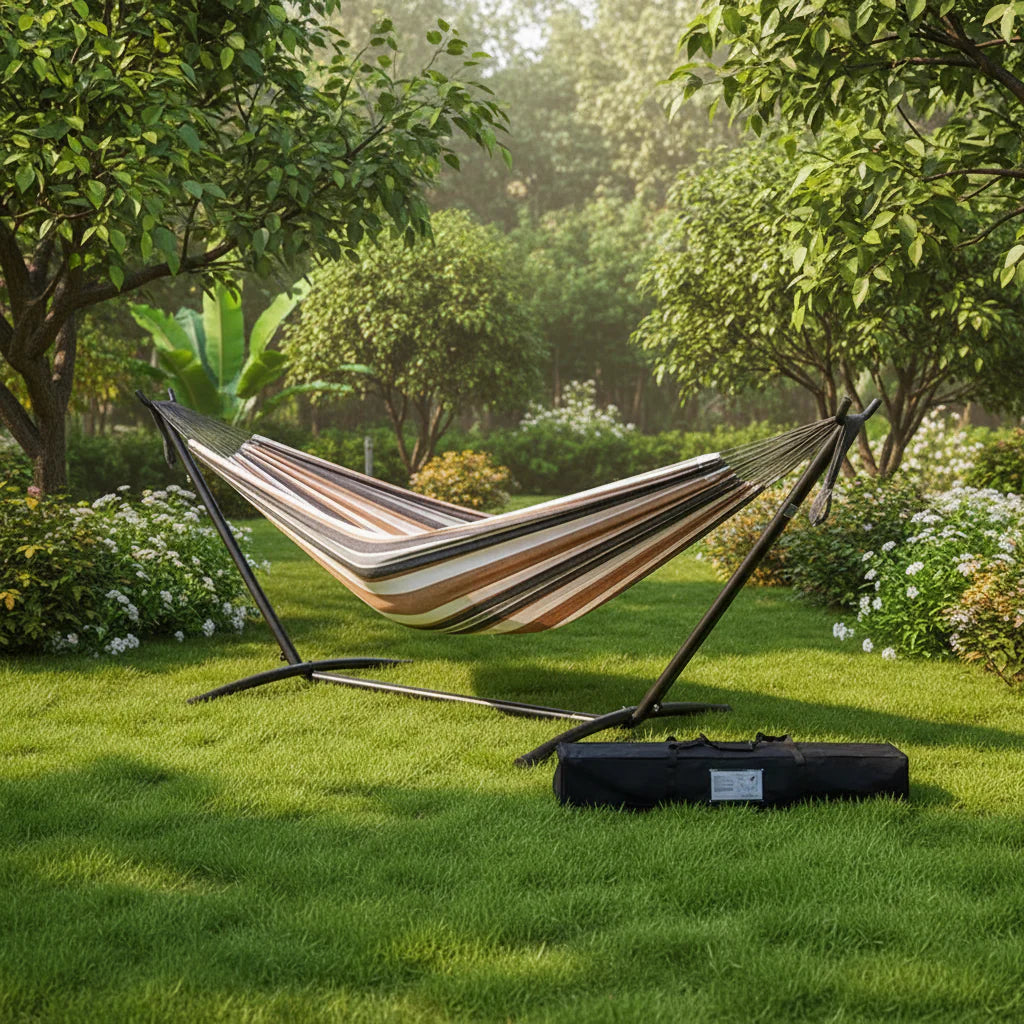 Compact Portable Hammock Stand for Camping & Outdoor Use