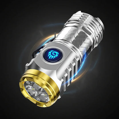 Compact Rechargeable Waterproof Handheld LED Mini Flashlight Torch