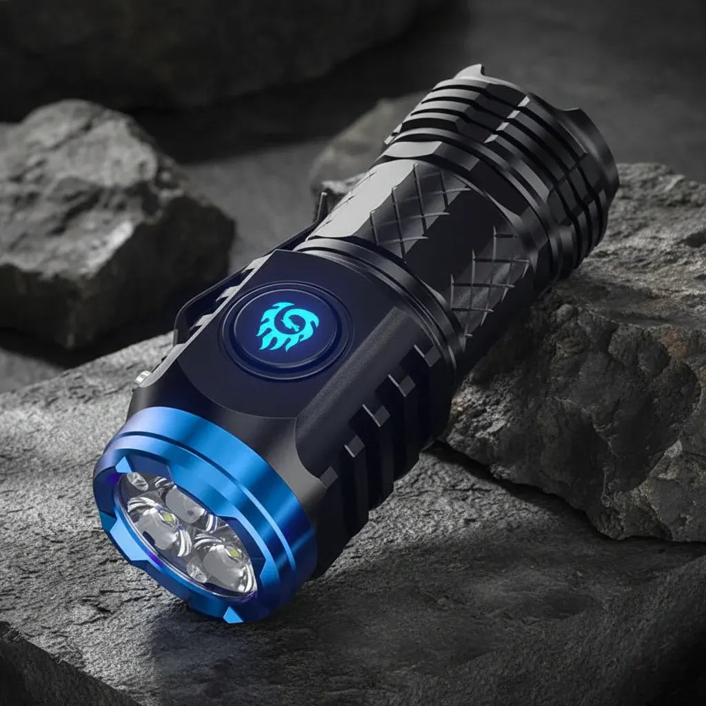Compact Rechargeable Waterproof Handheld LED Mini Flashlight Torch