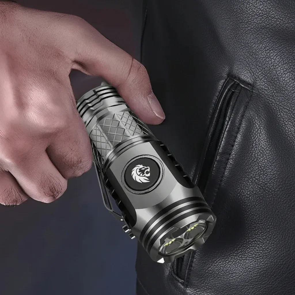 Compact Rechargeable Waterproof Handheld LED Mini Flashlight Torch