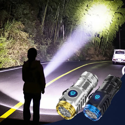 Compact Rechargeable Waterproof Handheld LED Mini Flashlight Torch