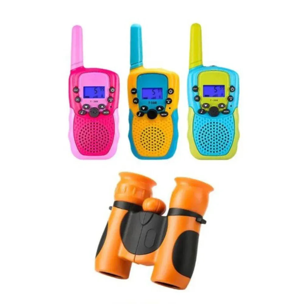 Compact Rubber-Grip Field Binoculars for Children