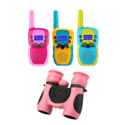 Compact Rubber-Grip Field Binoculars for Children