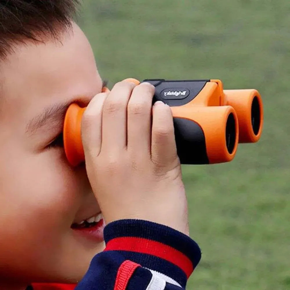 Compact Rubber-Grip Field Binoculars for Children