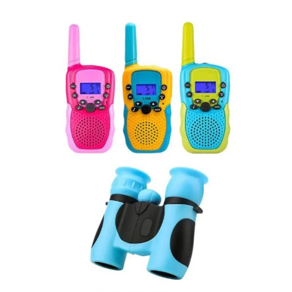 Compact Rubber-Grip Field Binoculars for Children