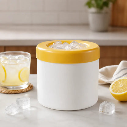 Compact Stackable Ice Cube Tray with Lid - Portable Maker