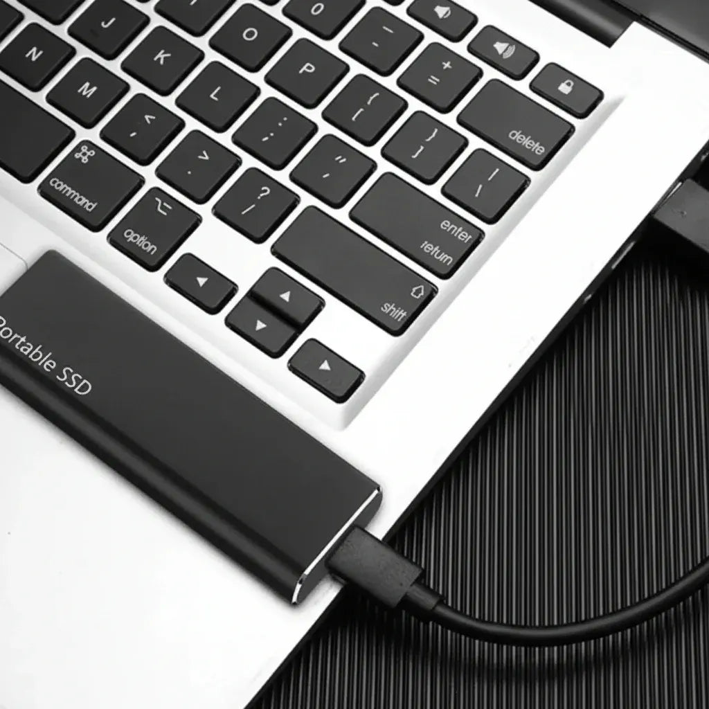 Compact USB-C Portable Solid State Drive Storage Device