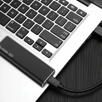 Compact USB-C Portable Solid State Drive Storage Device
