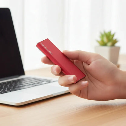 Compact USB-C Portable Solid State Drive Storage Device