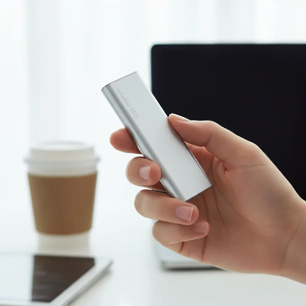 Compact USB-C Portable Solid State Drive Storage Device
