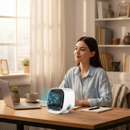 Compact USB Mini Fan Portable Personal Air Cooler