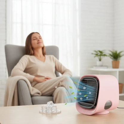 Compact USB Mini Fan Portable Personal Air Cooler