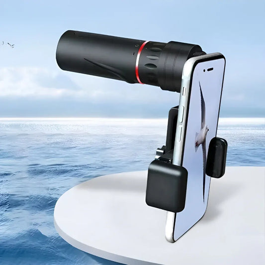 Compact Waterproof Monocular Scope with Phone Holder Mount