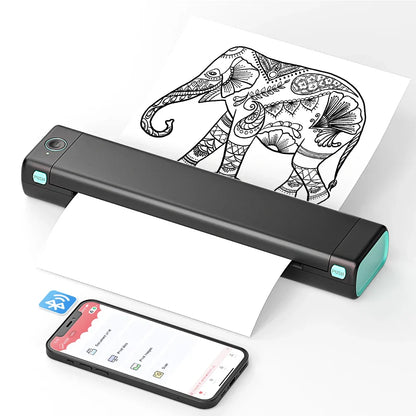 Compact Wireless Bluetooth Portable Printer for Thermal Paper