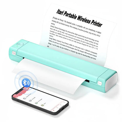 Compact Wireless Bluetooth Portable Printer for Thermal Paper