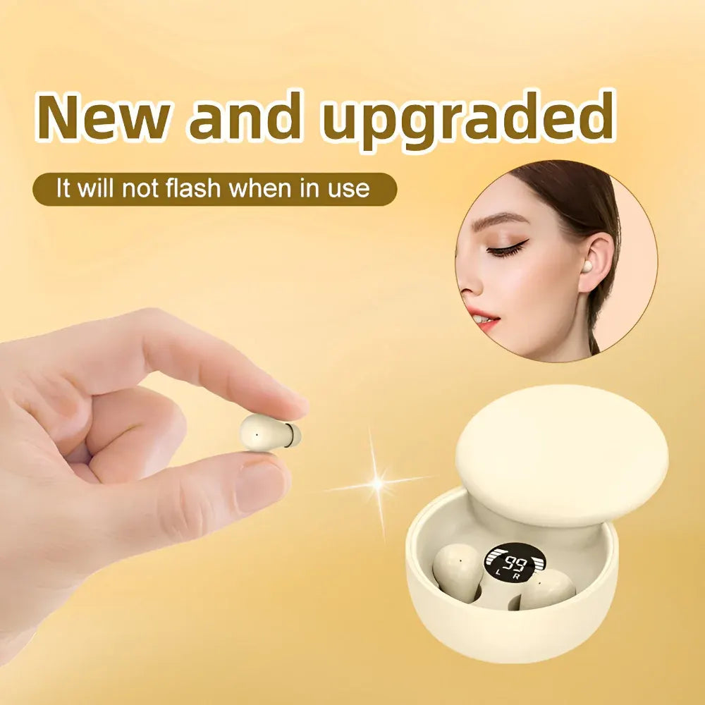 Compact Wireless In-Ear Buds with Touch Control, Rechargeable